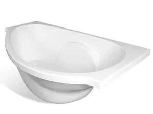 Ванна асимметричная Estet (1700х940) из искусственного камня, правая ФР-00000633