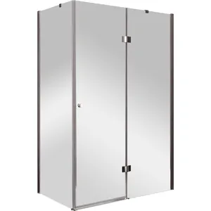 Душевой уголок CEZARES (1180-1200x780-800x1950) AH-1-120/80-P-Cr-R стекло мат/хром