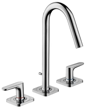 Смеситель Axor 34133 для умывальника двухзахватный на 3 отверстия, излив 135 мм,хром