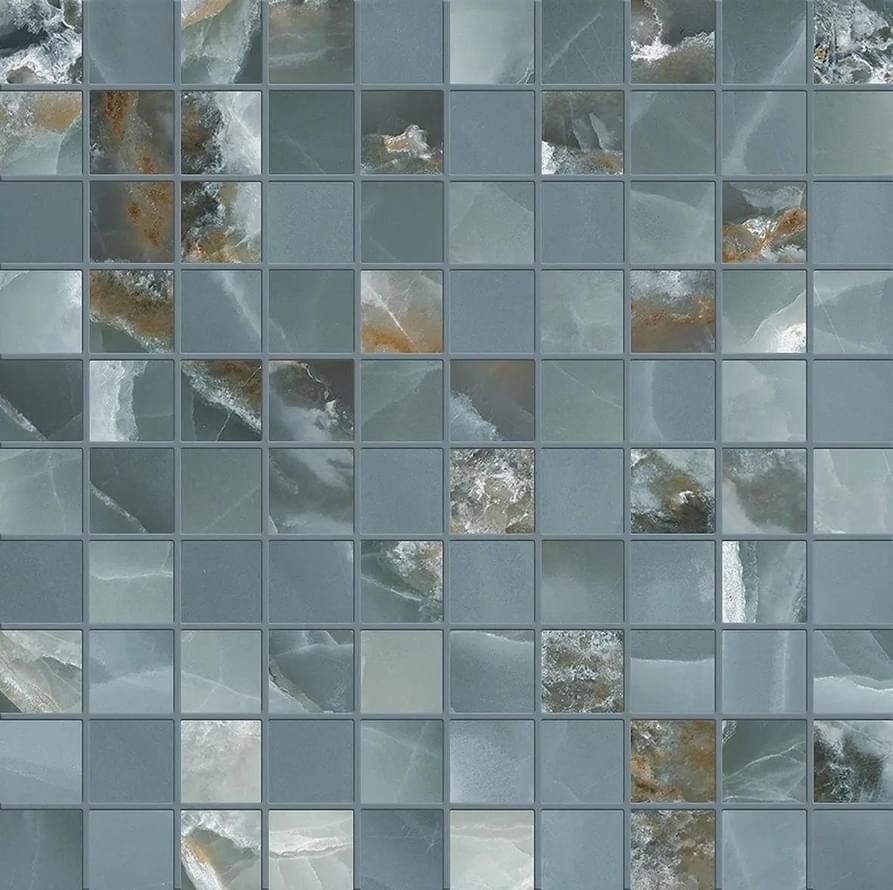 мозаика Tele Di Marmo Onyx Mosaico 3x3 Green Silktech 30x30