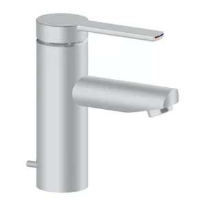 Смеситель для раковины Keuco 82 мм, однозахватный, донный клапан,алюм. finish 53902 170000