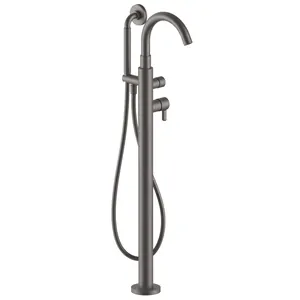 Смеситель для ванны Fantini Icona Classic 53P5R080B напольный, однозахватный, душ. гарнитур