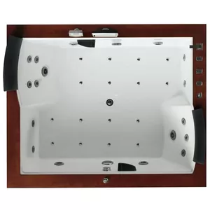 Гидромассажная ванна Gemy G9052-II O R (1860х1510х820) аэромассаж, хромотерапия, LCD TV