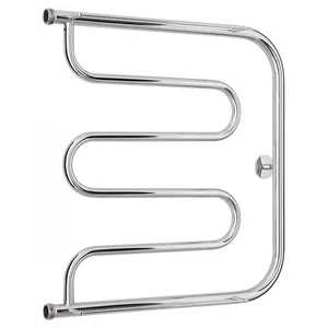 Полотенцесушитель водяной СТИЛЬЕ 2П 600х600,нерж.сталь, бок подкл.,резьба-сгон 1",00016-6060