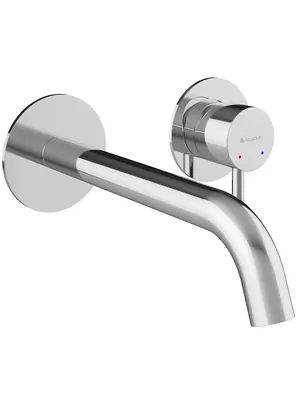 Смеситель для раковины Aqueduto CAN0400 встраиваемый, однозахватный, излив 193мм, цвет: хром