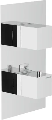 Смеситель NOBILI встраиваемый, термостат, на 2 потребителя, внешняя часть, хром WE00102/QCR