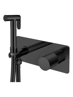 Смеситель Boheme 127-BB.2 встраиваемый, с гиг душем, однозахв, ручка touch, черный