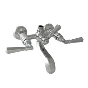 Смеситель Nicolazzi для ванны настенный двухсекционный, ручки Metal, хром 1900CR05