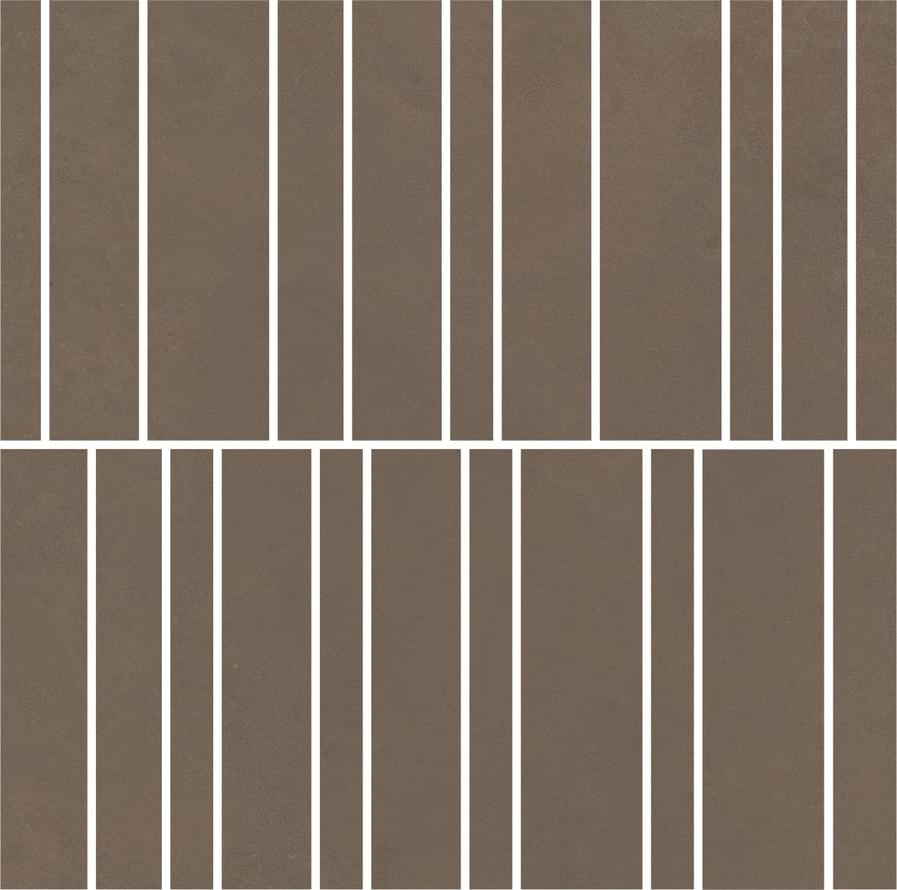 мозаика Nuances Marrone Mosaico Listelli Strideup 30x30