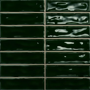 плитка Sticks green intense 20x20 глянцевая