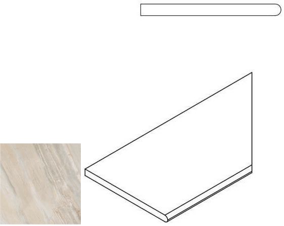 Magnetique X2 White Bordo Round Dx 60X30 матовая