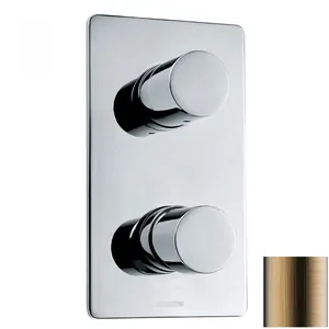 Смеситель для душа Bossini Z00004022 встраиваемый, на 2-5 выходов, внеш. часть, античная бронза