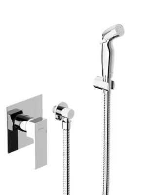 Смеситель с гигиеническим душем Damixa встраиваемый, однозахв., с держателем, хром 537510000