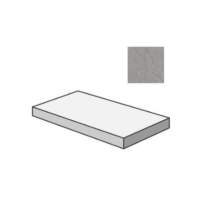 Sant Agostino Waystone CSAGASWY12 Gradone Angolare Sx Grey 33x120 матовая