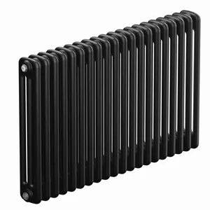 Радиатор стальной трехтрубчатый RIFAR 3057- 20 секций, нижнее подкл., термоклапан, антрацит TUB 3057-20-DV1-AN