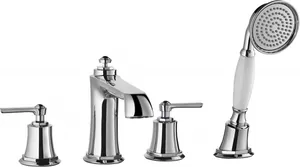 Смеситель CEZARES -BVD4-01/-F-BVD4-01 на борт ванны, 4 отверстия, с выдвижным душем