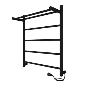 Полотенцесушитель Indigo с/п (electro) 600х500 (скр.монтаж, унив.подкл) черный муар. LСLE0-50WMPR