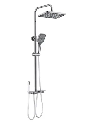 Душевая система Aquatek AQ3040CR для ванны/душа, верхний, ручной и гигиенический душ, хром