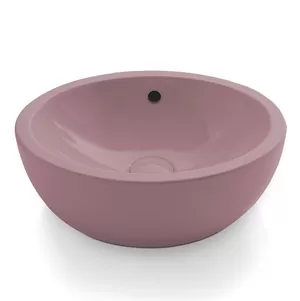 Раковина накладная Cielo (420х420х165) с переливом, цвет Cipria SHBA CP