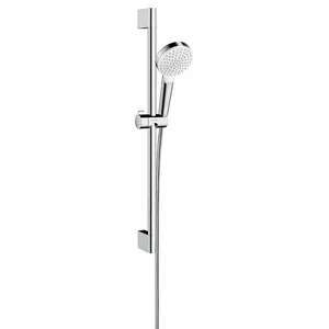 Душевой набор Hansgrohe 1jet (ручной душ, штанга 65см, шланг 160см) хром/белый 26555400