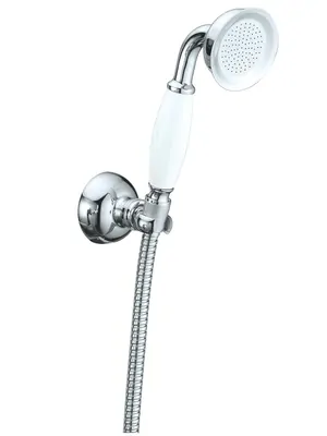 Ручной душ Boheme 409 настенный держатель, ручной душ, шланг, хром