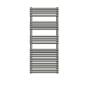 Полотенцесушитель стальной Zehnder LFEC-120-050/RACY-C (1281х496) электрический, цвет: хром