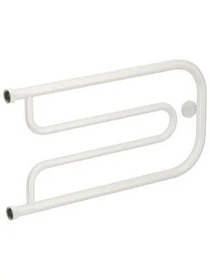 СУНЕРЖА Гусли + Полотенцесушитель 320х650 белый, нак. гайка 1"