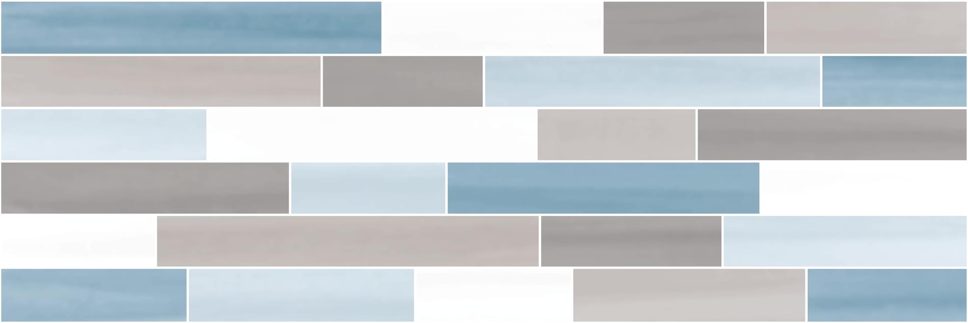 декор Charme Cristal Muretto Grigio Azzuro 20x60