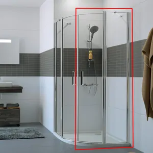 Душевая дверь для уголка HUPPE 2 1000х2000 глянц.хром/стекло прозрач. Anti-Pl C24006.069.322
