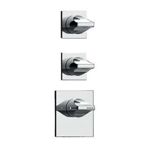 Смеситель для душа Bossini Z035203.030 термостат, на 2 потреб., внеш.часть, цвет: хром