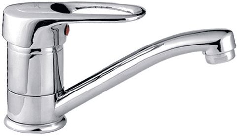 Смеситель Ledeme Н28 для кухни, поворотный излив, на шпильке, хром L4528-B