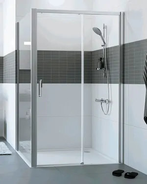 Душевая дверь HUPPE 2 EasyEntry 1700х2000 правая, мат.серебро/стекло прозр. C25614.087.321