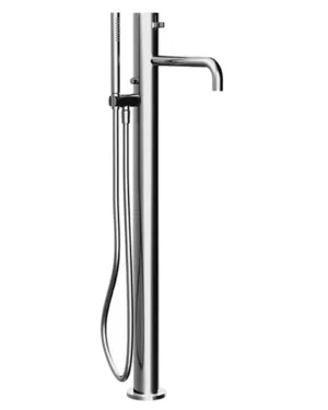 Смеситель для ванны Fantini напольный, с ручным душем, шланг 150см, хром 2702A580B