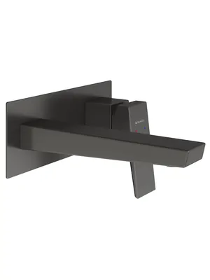 Смеситель для раковины Aqueduto CLA0445 встраиваемый, однозахватный, излив 182мм, сталь оруж