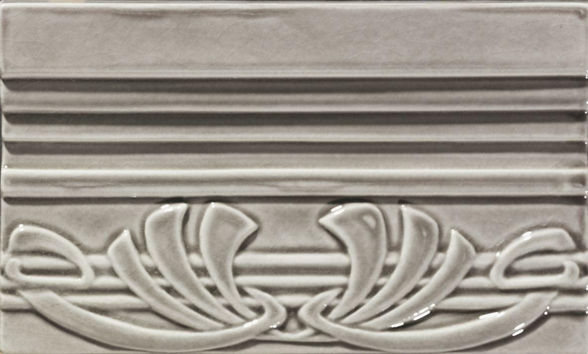 бордюр Epoque Terminale Deco Dark Grey Craquele 12x20