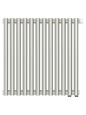 СУНЕРЖА Дизайн радиатор 500х540 (12 секц) нерж.сталь, EU50 левое/правое, 3/4", 00-0312-5012