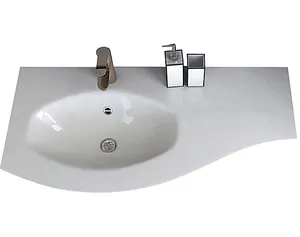 Раковина из искусственного мрамора Cezares (104x52) левосторонняя 50153