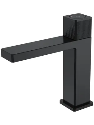 Смеситель Boheme Quad 159-B для раковины, автоматический, однозахватный, черный