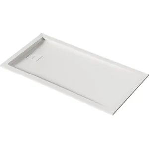 Душевой поддон SALINI 120221M 1500х800х82, литой камень, без сифона, S-Stone белый мат