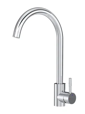 Смеситель для кухни AM.PM F85B07100 однозахватный, C-образный поворотный излив, хром