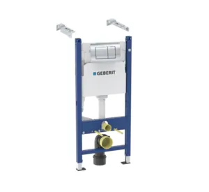 GEBERIT Инсталляция для подвесного унитаза, клавиша смыва 30, хром 458.163.21.1