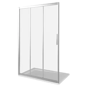 Дверь душевая GOOD DOOR BAS WTW-120-C-CH (120х185) раздвижная, стекло прозрачное 5мм