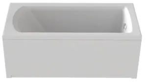 Ванна акриловая BAS 1500х700 прямоугольная, каркас, без слива-перелива, цвет: белый
