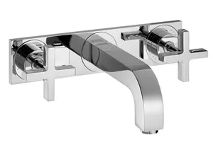 Смеситель Axor 39144 для умывальника двухзахватный на 3 отверстия, внешняя часть, хром
