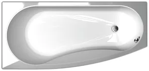 Ванна акриловая Акватек левая, 160х75 фронтальная панель, каркас, слив