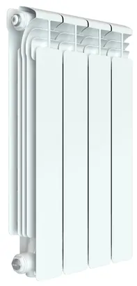 Радиатор алюминиевый RIFAR (565х320х90) 4 секции, бок.подкл, 744 Вт, белый