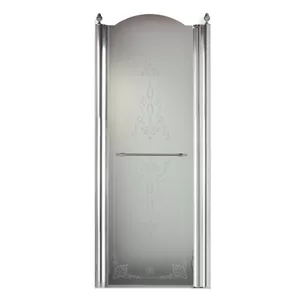 Душевая дверь Migliore (800х1950) правая, стекло матовое+декор, хром 20401