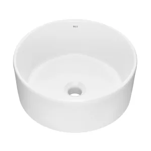 Раковина накладная 732700C000 400x400x190 круглая без отверстий под смеситель, цвет: белый