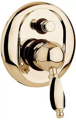 Смеситель CEZARES -VDIM-02-M для ванны, встраиваемый с переключателем, бронза/ручка металл