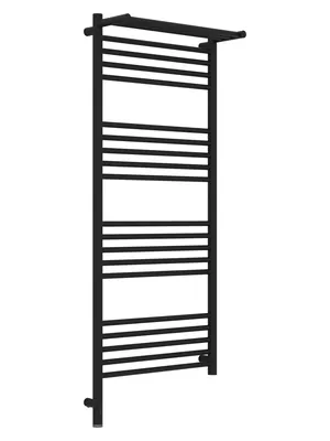 СУНЕРЖА с полкой Полотенцесушитель 1200х500 темный титан муар МЭМ левый 15-6006-1250